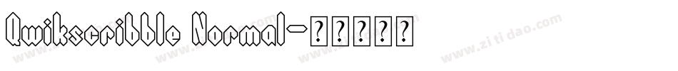Qwikscribble Normal字体转换
